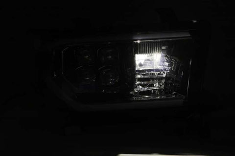 AlphaRex 07-13 Toyota Tundra NOVA LED Proj Headlights Black w/ Activ Light/Seq Signal/DRL - 880774