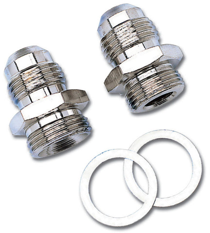 Russell Performance -6 AN Carb Adapter Fittings (2 pcs.) Zinc - 640200