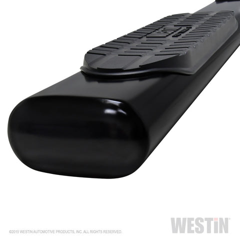 Westin 19-21 Chevrolet Silverado Crew Cab PRO TRAXX 6 Oval Nerf Step Bars - Black - 21-64135