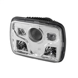 Xtune Rectangular SeaLED Beam 7X6 Inch LED Headlights ( High/Low Beam ) Chrome PRO-JH-7X6LED-HL-C - 9026799