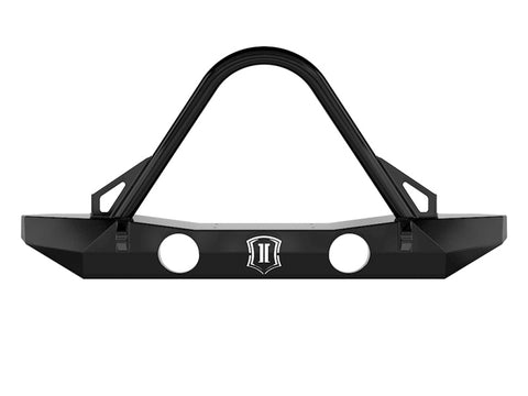 ICON 07-18 Jeep Wrangler JK Pro Series Mid Width Front Bumper w/Stinger/Tabs - 25236