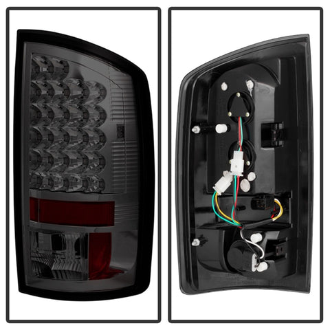 Spyder Dodge Ram 02-06 1500/Ram 2500/3500 03-06 LED Style Tail Lights Smoke ALT-YD-DRAM02-LED-SM - 5002594