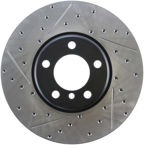 StopTech BMW 12-15 335i / 2014 428i / 2015 235i/228i Front Right Slotted & Drilled Sport Brake Rotor - 127.34140R