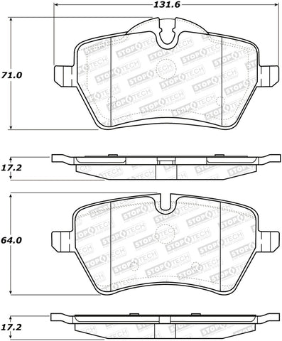 StopTech Street Brake Pads - 308.12041