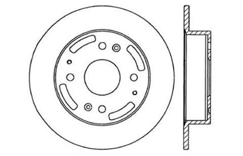 StopTech Slotted & Drilled Sport Brake Rotor - 127.40041R