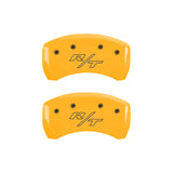 MGP 4 Caliper Covers Engraved Front Charger Rear RT Yellow Finish Black Char 2007 Dodge Charger - 12005SCHRYL