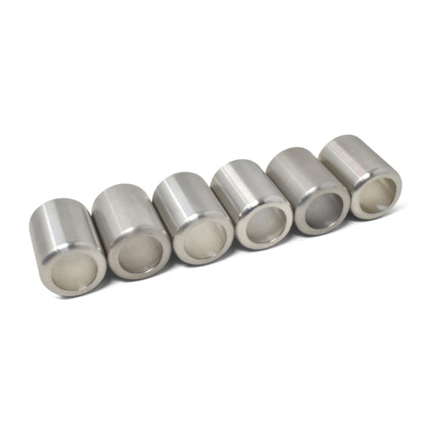 Russell Performance -6 AN Stainless Steel Crimp Collars (O.D. 0.600) (6 Per Pack) - 610362