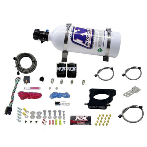 Nitrous Express GM LS 78mm 3-Bolt Nitrous Plate Kit (50-350HP) w/5lb Bottle - 20935-05