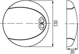 Hella Interior Lamp Euroled130T White 2Ja - 959950521