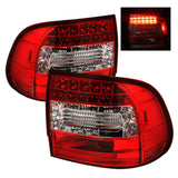 Spyder Porsche Cayenne 03-07 LED Tail Lights Red Clear ALT-YD-PCAY03-LED-RC - 5007087