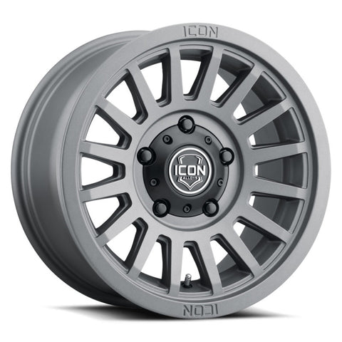 ICON Recon SLX 17x8.5 5x5.5 BP 0mm Offset 4.75in BS 77.9mm Bore Charcoal Wheel - 3617858547CH