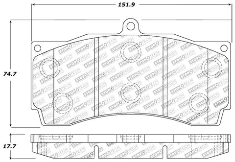 StopTech Performance Brake Pads - 309.12471