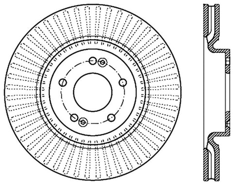 StopTech Slotted Sport Brake Rotor - 126.50028SL