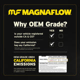 MagnaFlow 09-10 Ford F-550 Super Duty V10 6.8L Rear Underbody Direct Fit Catalytic Converter - 280434