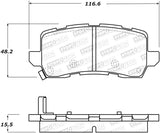 StopTech Street Brake Pads - Rear - 308.16980