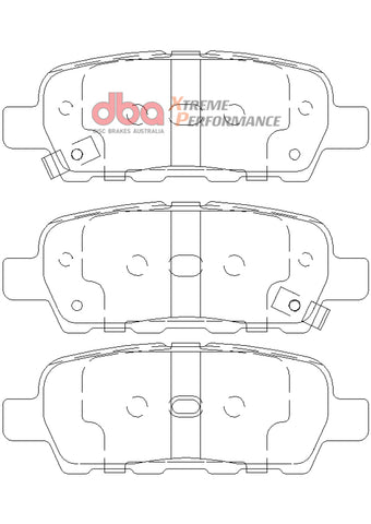 DBA 07-13 Nissan Sentra XP650 Rear Brake Pads - DB1509XP