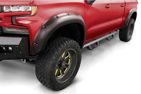 Stampede 19-21 Chevy Silverado 1500 78.8/97.8in Bed Ruff Riderz Fender Flares 4pc Smooth - 8437-2