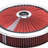 Edelbrock Air Cleaner Pro-Flo High-Flow Series Round Filtered Top Cloth Element 14In Dia X 3 125In - 43660