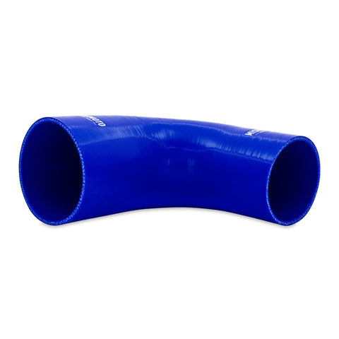 Mishimoto Silicone Reducer Coupler 90 Degree 3in to 3.75in - Blue - MMCP-R90-30375BL