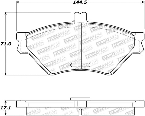 StopTech Street Brake Pads - 308.06780