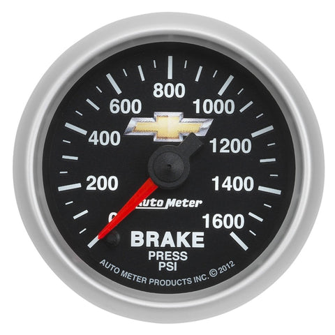 Autometer Performance Parts 52mm 0-1600 PSI Brake Pressure COPO Camaro Gauge Pack - 880450