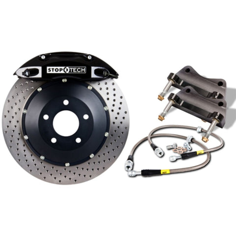 StopTech BBK 01-07 BMW M3 (E46) Rear 4 Piston ST-40 355x32mm Black Calipers Drilled Two Piece Rotors - 83.137.0047.52