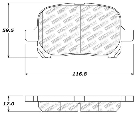 StopTech Street Select Brake Pads - Front - 305.07070