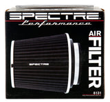 Spectre Adjustable Conical Air Filter 5-1/2in. Tall (Fits 3in. / 3-1/2in. / 4in. Tubes) - Black - 8131