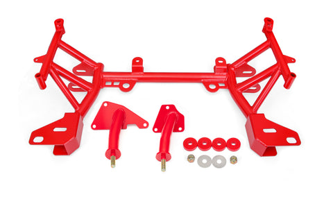 BMR 93-02 4th Gen F-Body K-Member LT1 Motor Mounts Standard Rack Mounts Red - KM341R