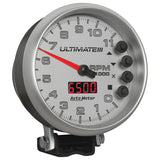 Autometer 5 inch Ultimate III Playback Tachometer 11000 RPM - Silver - 6886