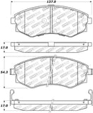 StopTech Street Touring 89-1/94 Nissan 240SX (w/ABS) Front Brake Pads - 308.07000