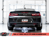 AWE Tuning 16-19 Chevrolet Camaro SS Axle-back Exhaust - Track Edition (Diamond Black Tips) - 3020-33053