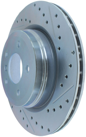 StopTech Select Sport 07-13 BMW 335i Slotted & Drilled Vented Left Rear Brake Rotor - 227.34080L