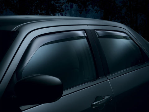 WeatherTech 00-04 Dodge Dakota Quad Cab Front and Rear Side Window Deflectors - Dark Smoke - 84026