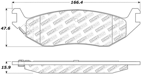 StopTech Street Select Brake Pads - Front - 305.08980