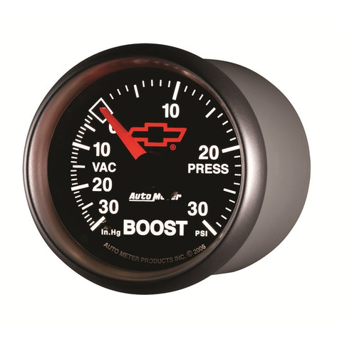 Autometer Sport-Comp II GM 52mm 30 PSI Mechanical Boost Vacumm Gauge - 3603-00406