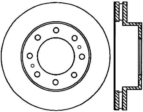 StopTech Power Slot 02-04 Avalance 2500 w/ 2in Raise Front Left Slotted CRYO Rotor - 126.66059CSL