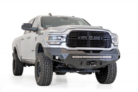 Addictive Desert Designs 19-20 RAM 2500/3500 Hammer Black Stealth Fighter Front Bumper - F561423030103