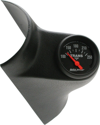 Autometer Z Series 52.4mm 100-250 Degrees F Transmission Gauge & Gauge Pillar Mount - 7090