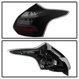 Spyder 12-14 Ford Focus 5DR LED Tail Lights - Black Smoke (ALT-YD-FF12-LED-BSM) - 5085146