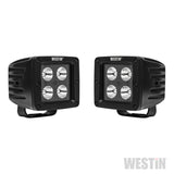 Westin LED Auxiliary Light 3.2in x 3.0in Spot w/5W Cree - Black - 09-12205A-PR