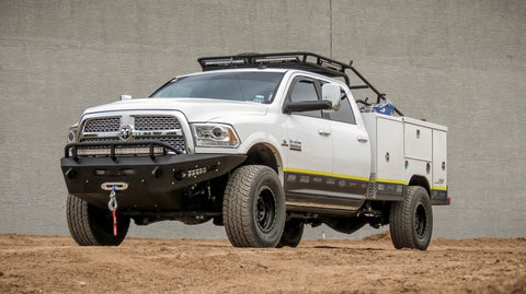 Addictive Desert Designs 10-18 Dodge RAM 2500 HoneyBadger Front Bumper w/ Winch Mount - F517355000103