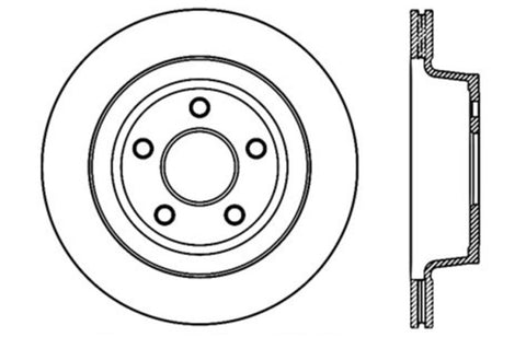 StopTech Slotted & Drilled Sport Brake Rotor - 127.62117L