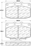 StopTech Performance 89-95 Mazda RX7 Front Brake Pads - 309.03310