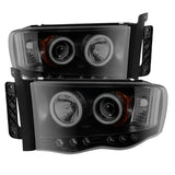 Spyder Dodge Ram 1500 02-05 03-05 Projector Headlights CCFL Halo LED Blk Smke PRO-YD-DR02-CCFL-BSM - 5078797