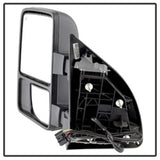 xTune Ford SuperDuty 08-15 Extendable Heated Mirrors w/ LED Signal Smoke MIR-FDSD08S-PW-SM-SET - 9935831