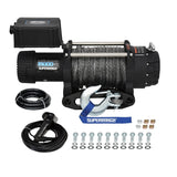 Superwinch 15000 LBS 12V DC 15/32in x 78ft Synthetic Rope Tiger Shark 15000SR Winch - 1515001