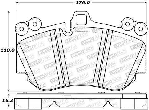 StopTech Street Brake Pads - 308.11300