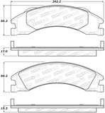 StopTech Street Brake Pads - Front - 308.13291