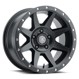 ICON Rebound 17x8.5 5x4.5 0mm Offset 4.75in BS 71.5mm Bore Satin Black Wheel - 1817856547SB